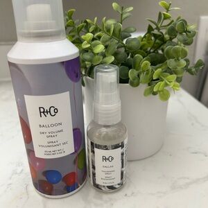 R+Co Balloon Dry Volume Spray & Dallas Thickening Spray
